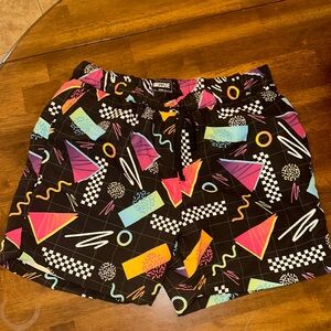 New With Tag 80s Flashed print poplin shorts from Massive. Lightweight.